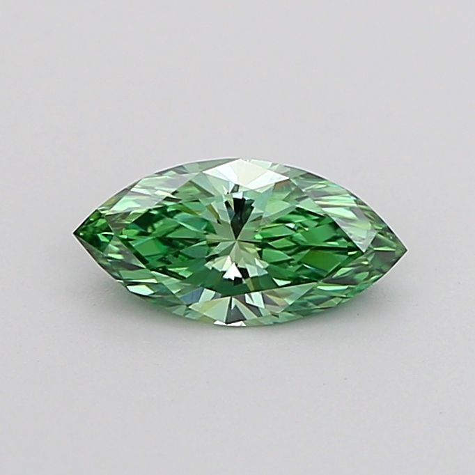 Loose Diamond - MARQUISE 0.39ct Fancy Vivid Green VVS2: Loose Diamond - MARQUISE 0.39ct Fancy Vivid Green VVS2 Source: This is a real non-mined Diamond that has been grown in a lab Shape: MARQUISE Carats: 0.39 Color: Fancy Vivid Green Certification: IGI Vi
