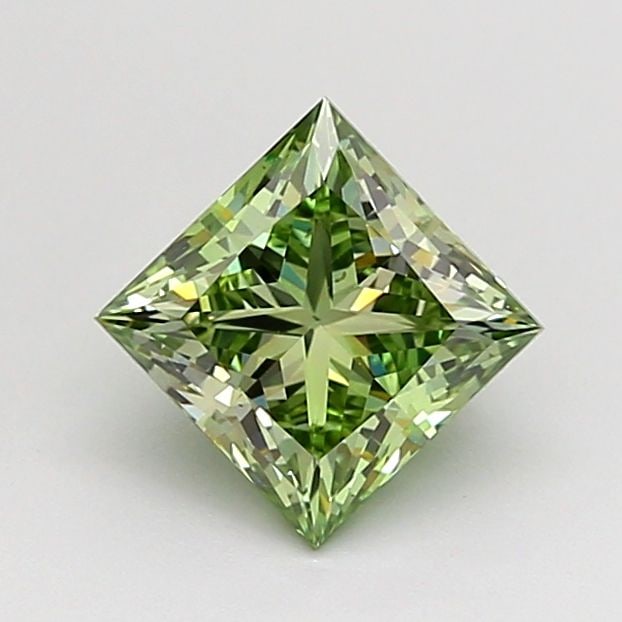 Loose Diamond - PRINCESS 1.04ct Fancy Vivid Green VS1: Loose Diamond - PRINCESS 1.04ct Fancy Vivid Green VS1 Source: This is a real non-mined Diamond that has been grown in a lab Shape: PRINCESS Carats: 1.04 Color: Fancy Vivid Green Certification: IGI Vid