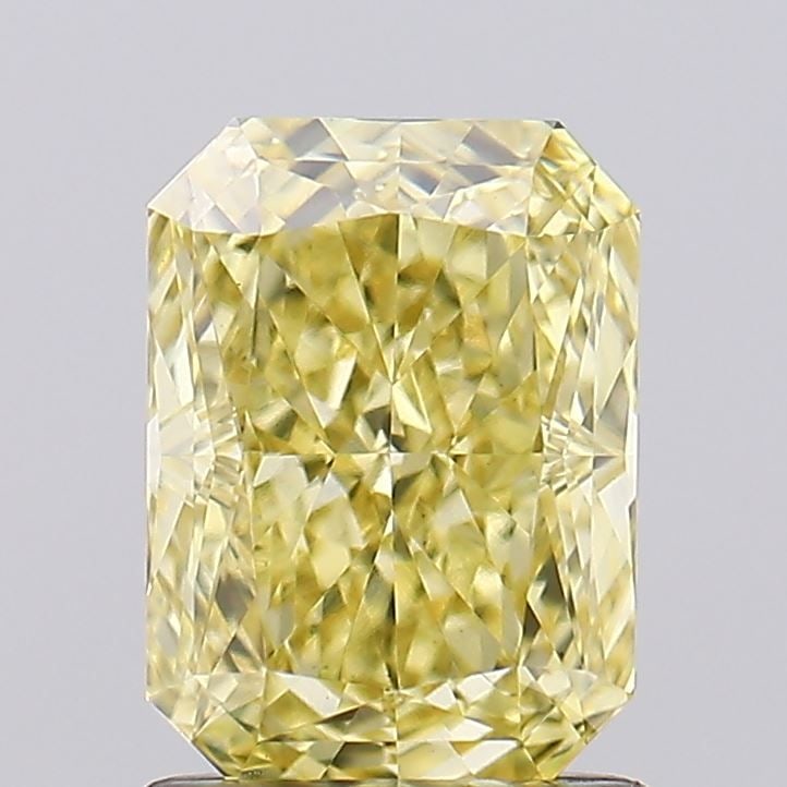 Loose Diamond - RADIANT 1.41ct Fancy Intense Yellow VS1: Loose Diamond - RADIANT 1.41ct Fancy Intense Yellow VS1 Source: This is a real non-mined Diamond that has been grown in a lab Shape: RADIANT Carats: 1.41 Color: Fancy Intense Yellow Certification: IGI