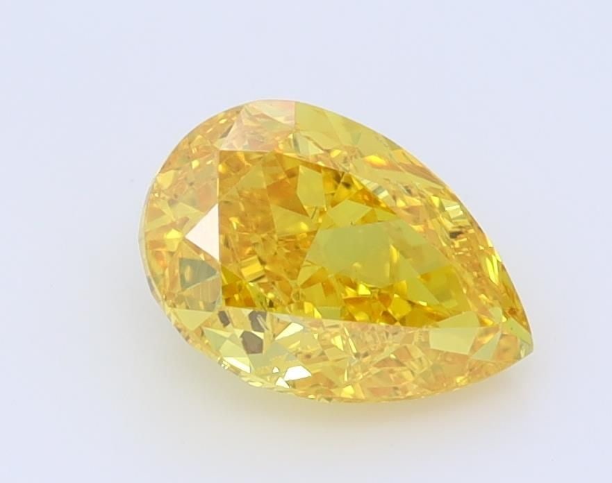 Loose Diamond - PEAR 1.58ct Fancy Vivid Yellow SI1: Loose Diamond - PEAR 1.58ct Fancy Vivid Yellow SI1 Source: This is a real non-mined Diamond that has been grown in a lab Shape: PEAR Carats: 1.58 Color: Fancy Vivid Yellow Certification: IGI Video: