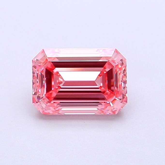 Loose Diamond - EMERALD 1.04ct Fancy Vivid Pink VS2: Loose Diamond - EMERALD 1.04ct Fancy Vivid Pink VS2 Source: This is a real non-mined Diamond that has been grown in a lab Shape: EMERALD Carats: 1.04 Color: Fancy Vivid Pink Certification: IGI Video: