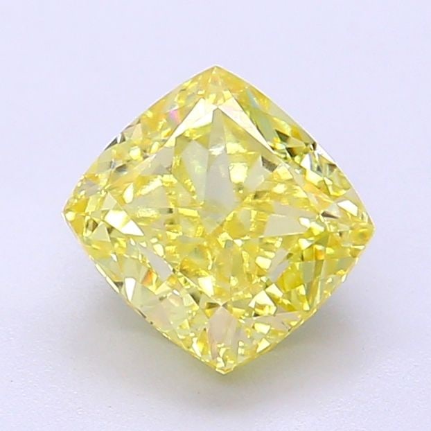 Loose Diamond - CUSHION MODIFIED 1.74ct Fancy Intense Yellow VS1: Loose Diamond - CUSHION MODIFIED 1.74ct Fancy Intense Yellow VS1 Source: This is a real non-mined Diamond that has been grown in a lab Shape: CUSHION MODIFIED Carats: 1.74 Color: Fancy Intense Yellow 