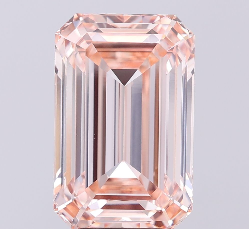 Loose Diamond - EMERALD 7.08ct Fancy Light Orangey Brown VVS2: Loose Diamond - EMERALD 7.08ct Fancy Light Orangey Brown VVS2 Source: This is a real non-mined Diamond that has been grown in a lab Shape: EMERALD Carats: 7.08 Color: Fancy Light Orangey Brown Certifi