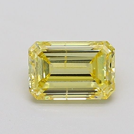 Loose Diamond - EMERALD 1.0ct Fancy Intense Yellow SI1: Loose Diamond - EMERALD 1.0ct Fancy Intense Yellow SI1 Source: This is a real non-mined Diamond that has been grown in a lab Shape: EMERALD Carats: 1.0 Color: Fancy Intense Yellow Certification: IGI V