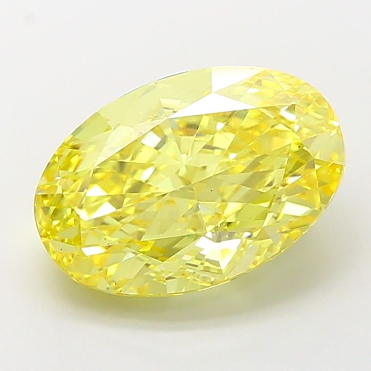 Loose Diamond - OVAL 7.03ct Fancy Vivid Yellow VS1: Loose Diamond - OVAL 7.03ct Fancy Vivid Yellow VS1 Source: This is a real non-mined Diamond that has been grown in a lab Shape: OVAL Carats: 7.03 Color: Fancy Vivid Yellow Certification: IGI Video: