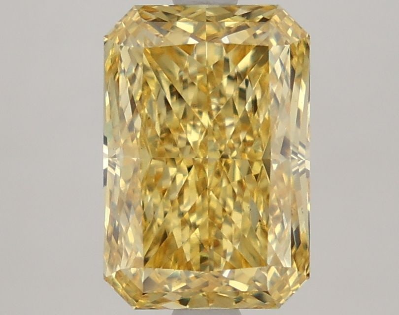 Loose Diamond - RADIANT 2.67ct Fancy Vivid Yellow VS1: Loose Diamond - RADIANT 2.67ct Fancy Vivid Yellow VS1 Source: This is a real non-mined Diamond that has been grown in a lab Shape: RADIANT Carats: 2.67 Color: Fancy Vivid Yellow Certification: IGI Vid
