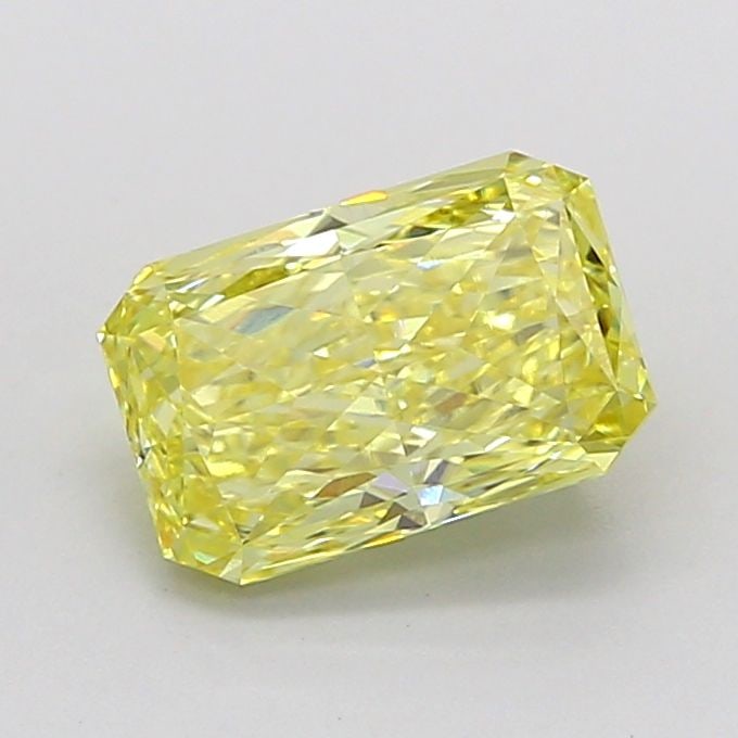 Loose Diamond - RADIANT 1.51ct Fancy Intense Yellow VS1: Loose Diamond - RADIANT 1.51ct Fancy Intense Yellow VS1 Source: This is a real non-mined Diamond that has been grown in a lab Shape: RADIANT Carats: 1.51 Color: Fancy Intense Yellow Certification: IGI
