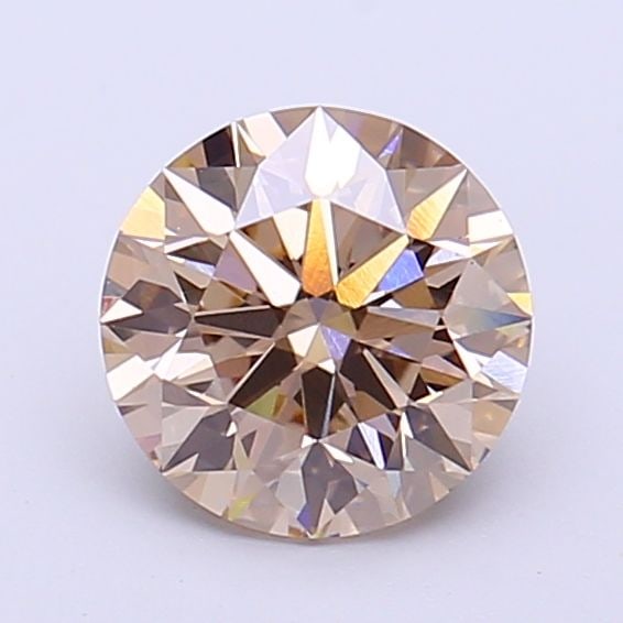 Ideal Loose Diamond - ROUND 1.29ct Fancy Light Brown VVS2: Ideal Loose Diamond - ROUND 1.29ct Fancy Light Brown VVS2 Source: This is a real non-mined Diamond that has been grown in a lab Shape: ROUND Carats: 1.29 Color: Fancy Light Brown Certification: IGI Vi
