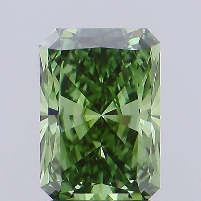 Loose Diamond - RADIANT 1.71ct Fancy Vivid Green VS1: Loose Diamond - RADIANT 1.71ct Fancy Vivid Green VS1 Source: This is a real non-mined Diamond that has been grown in a lab Shape: RADIANT Carats: 1.71 Color: Fancy Vivid Green Certification: IGI Video