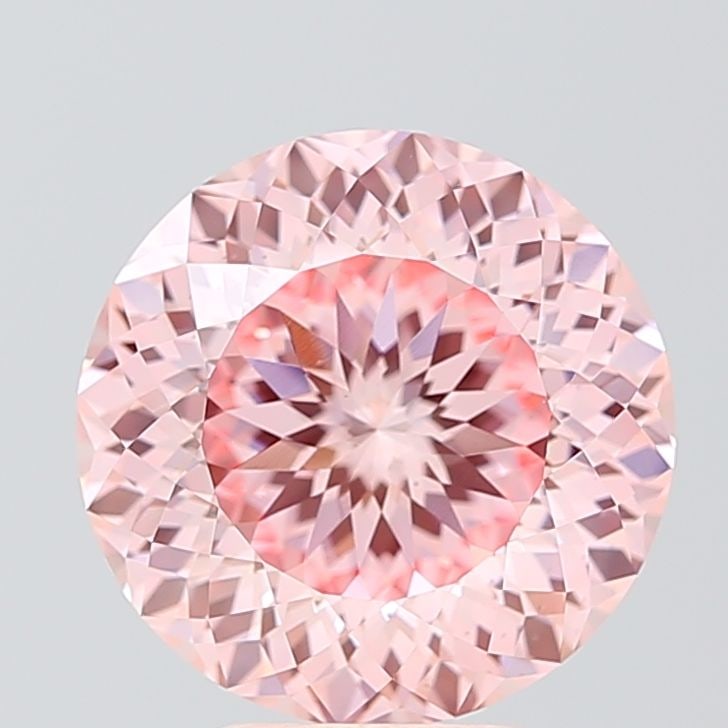 Loose Diamond - ROUND 4.66ct Fancy Intense Pink VS2: Loose Diamond - ROUND 4.66ct Fancy Intense Pink VS2 Source: This is a real non-mined Diamond that has been grown in a lab Shape: ROUND Carats: 4.66 Color: Fancy Intense Pink Certification: IGI Video: