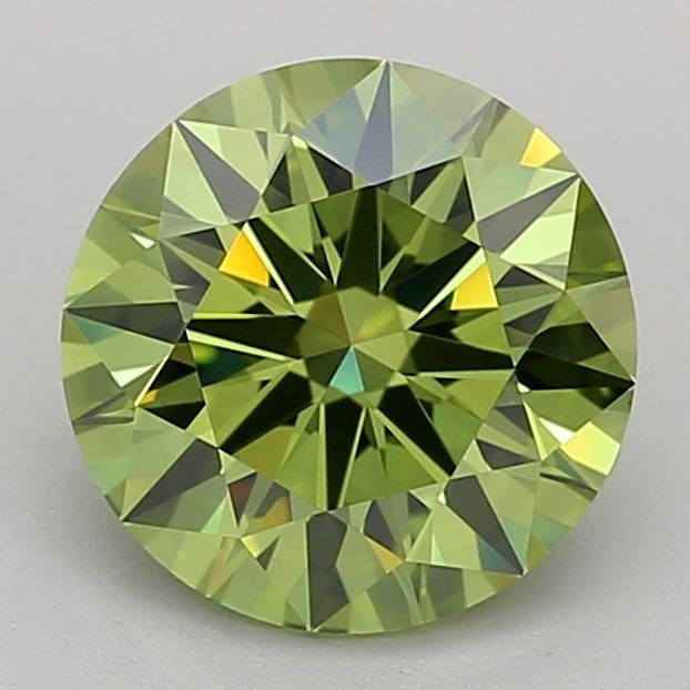 Ideal Loose Diamond - ROUND 1.52ct Fancy Vivid Green VVS2: Ideal Loose Diamond - ROUND 1.52ct Fancy Vivid Green VVS2 Source: This is a real non-mined Diamond that has been grown in a lab Shape: ROUND Carats: 1.52 Color: Fancy Vivid Green Certification: IGI Vi