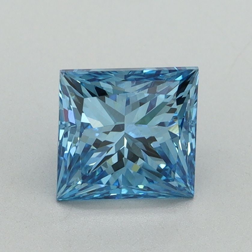 Loose Diamond - PRINCESS 1.52ct Fancy Vivid Blue VS2: Loose Diamond - PRINCESS 1.52ct Fancy Vivid Blue VS2 Source: This is a real non-mined Diamond that has been grown in a lab Shape: PRINCESS Carats: 1.52 Color: Fancy Vivid Blue Certification: IGI Video