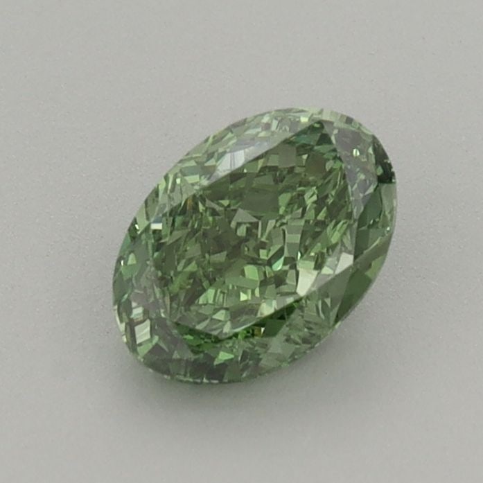 Loose Diamond - OVAL 0.67ct Fancy Vivid Green VS1: Loose Diamond - OVAL 0.67ct Fancy Vivid Green VS1 Source: This is a real non-mined Diamond that has been grown in a lab Shape: OVAL Carats: 0.67 Color: Fancy Vivid Green Certification: IGI Video: