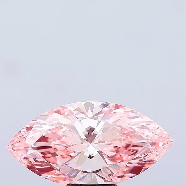 Loose Diamond - MARQUISE 7.05ct Fancy Vivid Pink VS1: Loose Diamond - MARQUISE 7.05ct Fancy Vivid Pink VS1 Source: This is a real non-mined Diamond that has been grown in a lab Shape: MARQUISE Carats: 7.05 Color: Fancy Vivid Pink Certification: IGI Video