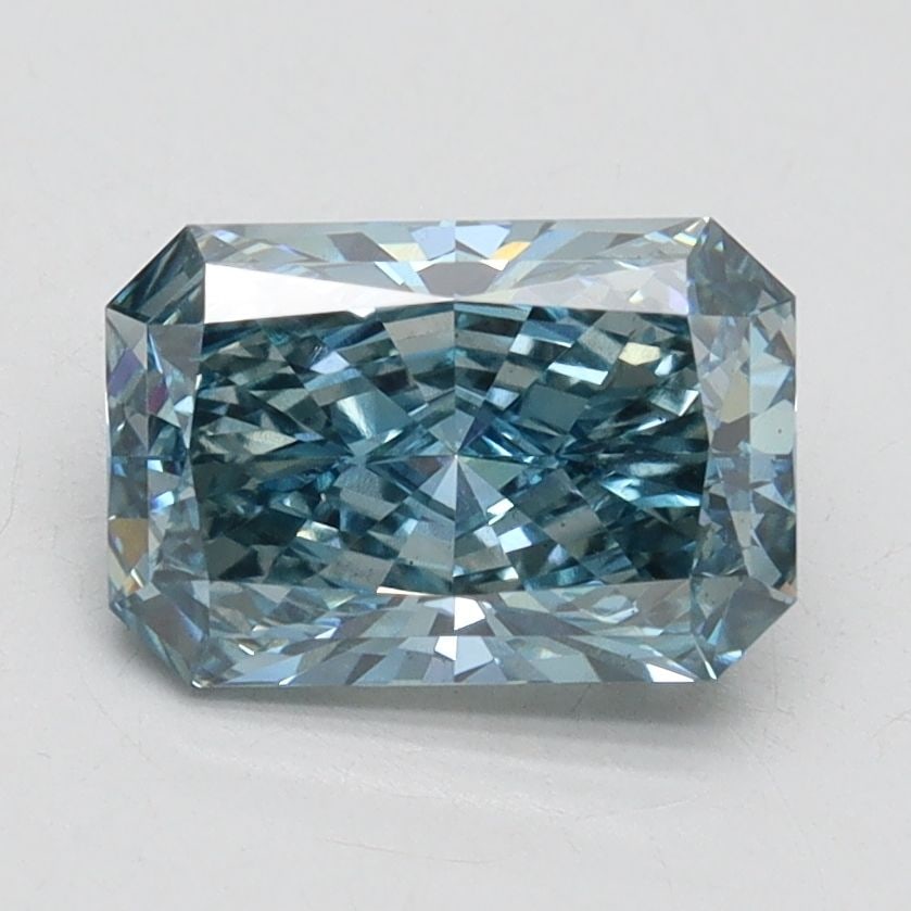 Loose Diamond - RADIANT 1.64ct Fancy Vivid Blue SI1: Loose Diamond - RADIANT 1.64ct Fancy Vivid Blue SI1 Source: This is a real non-mined Diamond that has been grown in a lab Shape: RADIANT Carats: 1.64 Color: Fancy Vivid Blue Certification: IGI Video: