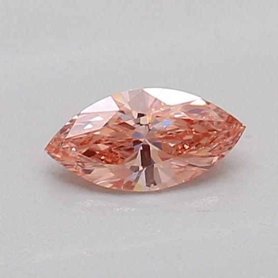 Loose Diamond - MARQUISE 0.14ct Fancy Vivid Brownish Pink VVS2: Loose Diamond - MARQUISE 0.14ct Fancy Vivid Brownish Pink VVS2 Source: This is a real non-mined Diamond that has been grown in a lab Shape: MARQUISE Carats: 0.14 Color: Fancy Vivid Brownish Pink Certi