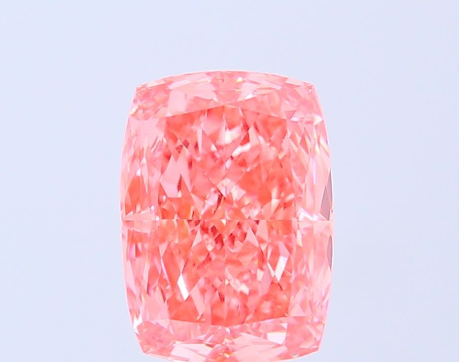 Loose Diamond - CUSHION MODIFIED 3.93ct Fancy Vivid Pink VS1: Loose Diamond - CUSHION MODIFIED 3.93ct Fancy Vivid Pink VS1 Source: This is a real non-mined Diamond that has been grown in a lab Shape: CUSHION MODIFIED Carats: 3.93 Color: Fancy Vivid Pink Certific