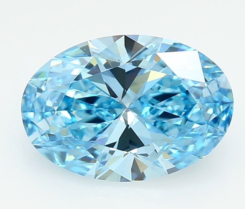 Loose Diamond - OVAL 3.0ct Fancy Vivid Blue VVS1: Loose Diamond - OVAL 3.0ct Fancy Vivid Blue VVS1 Source: This is a real non-mined Diamond that has been grown in a lab Shape: OVAL Carats: 3.0 Color: Fancy Vivid Blue Certification: IGI Video: