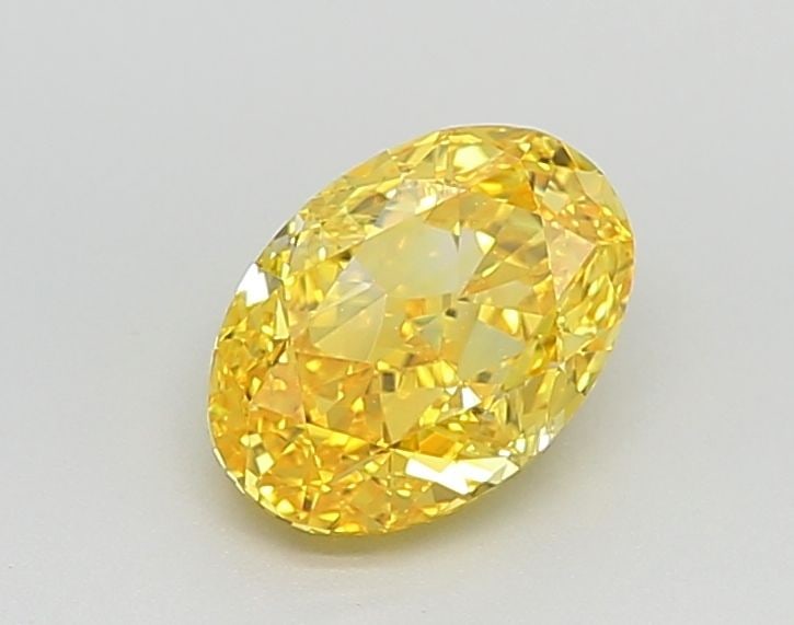 Loose Diamond - OVAL 1.52ct Fancy Vivid Yellow VVS1: Loose Diamond - OVAL 1.52ct Fancy Vivid Yellow VVS1 Source: This is a real non-mined Diamond that has been grown in a lab Shape: OVAL Carats: 1.52 Color: Fancy Vivid Yellow Certification: IGI Video: