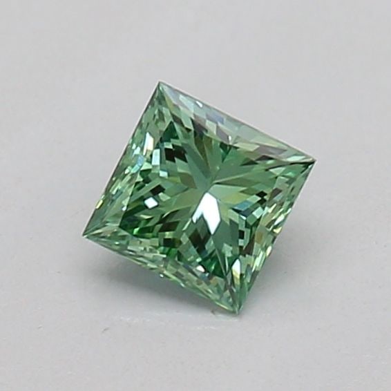 Loose Diamond - PRINCESS 0.22ct Fancy Vivid Green VS1: Loose Diamond - PRINCESS 0.22ct Fancy Vivid Green VS1 Source: This is a real non-mined Diamond that has been grown in a lab Shape: PRINCESS Carats: 0.22 Color: Fancy Vivid Green Certification: IGI The