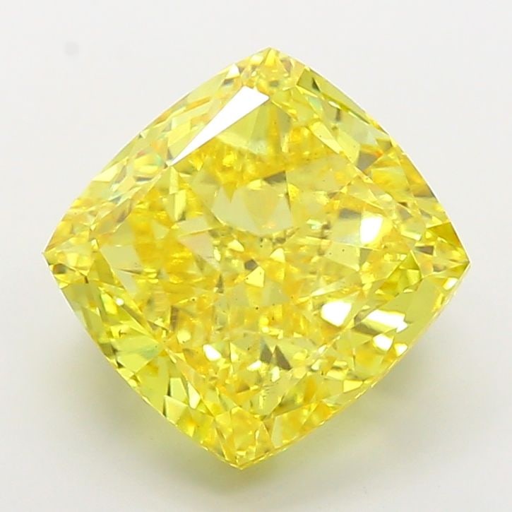 Loose Diamond - CUSHION MODIFIED 11.06ct Fancy Vivid Yellow VS2: Loose Diamond - CUSHION MODIFIED 11.06ct Fancy Vivid Yellow VS2 Source: This is a real non-mined Diamond that has been grown in a lab Shape: CUSHION MODIFIED Carats: 11.06 Color: Fancy Vivid Yellow Ce