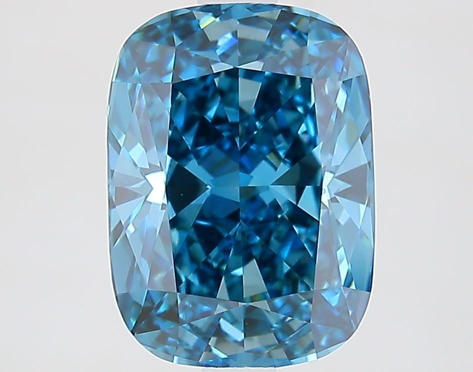 Loose Diamond - CUSHION MODIFIED 2.72ct Fancy Vivid Blue VVS2: Loose Diamond - CUSHION MODIFIED 2.72ct Fancy Vivid Blue VVS2 Source: This is a real non-mined Diamond that has been grown in a lab Shape: CUSHION MODIFIED Carats: 2.72 Color: Fancy Vivid Blue Certifi