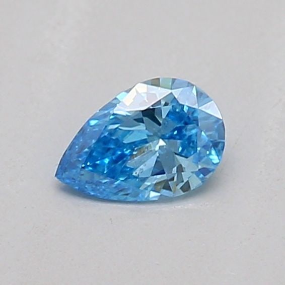 Loose Diamond - PEAR 0.14ct Fancy Vivid Blue SI1: Loose Diamond - PEAR 0.14ct Fancy Vivid Blue SI1 Source: This is a real non-mined Diamond that has been grown in a lab Shape: PEAR Carats: 0.14 Color: Fancy Vivid Blue Certification: IGI Video: