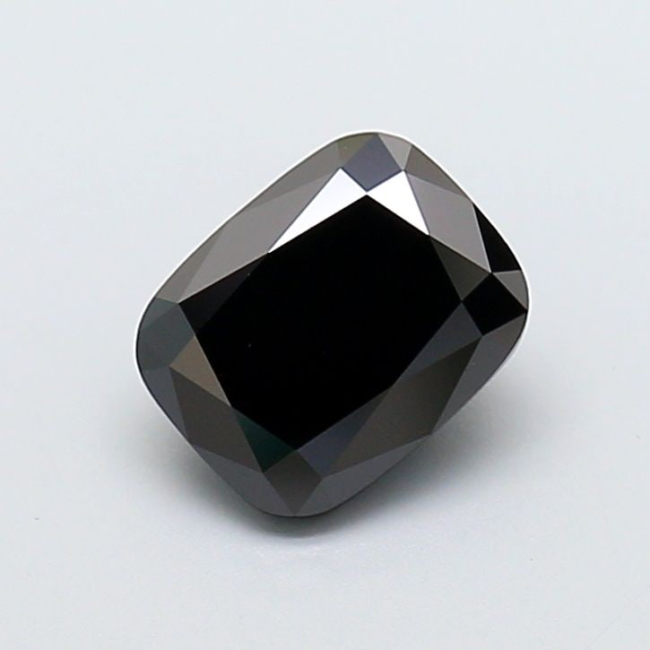 Loose Diamond - CUSHION MODIFIED 1.59ct Fancy Black: Loose Diamond - CUSHION MODIFIED 1.59ct Fancy Black Source: This is a real non-mined Diamond that has been grown in a lab Shape: CUSHION MODIFIED Carats: 1.59 Color: Fancy Black Certification: IGI Vid