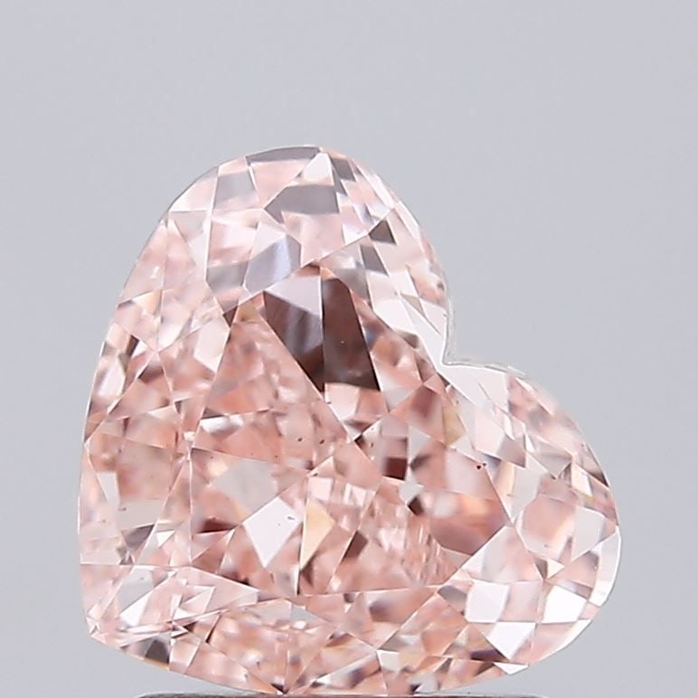 Loose Diamond - HEART 1.66ct Fancy Intense Pink VS2: Loose Diamond - HEART 1.66ct Fancy Intense Pink VS2 Source: This is a real non-mined Diamond that has been grown in a lab Shape: HEART Carats: 1.66 Color: Fancy Intense Pink Certification: IGI Video: