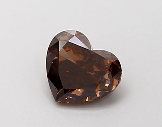 Loose Diamond - HEART 0.53ct Fancy Vivid Brown VS1: Loose Diamond - HEART 0.53ct Fancy Vivid Brown VS1 Source: This is a real non-mined Diamond that has been grown in a lab Shape: HEART Carats: 0.53 Color: Fancy Vivid Brown Certification: NONE Video: