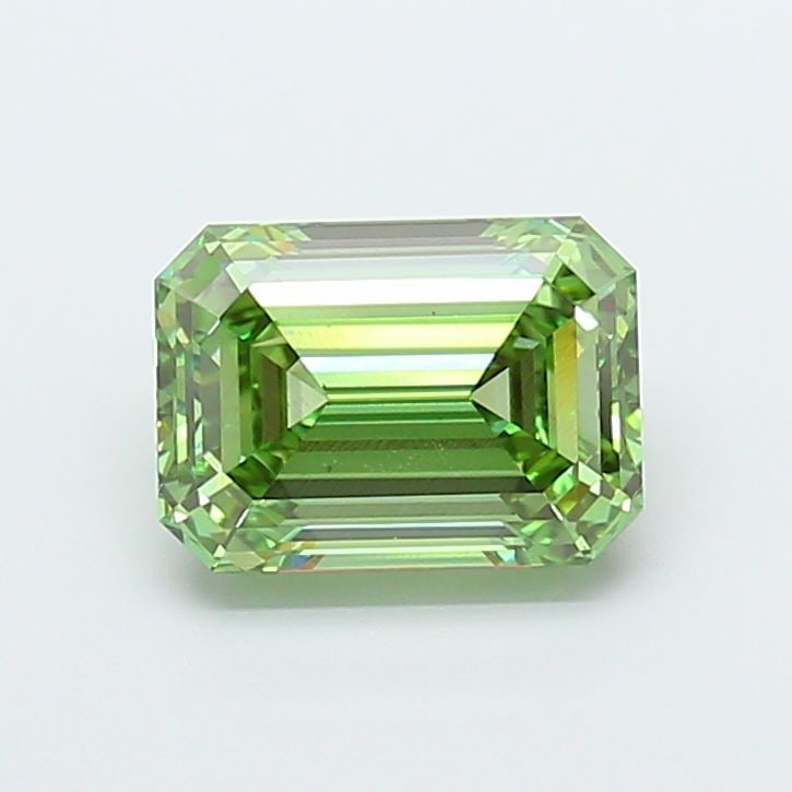 Loose Diamond - EMERALD 3.02ct Fancy Vivid Green VS1: Loose Diamond - EMERALD 3.02ct Fancy Vivid Green VS1 Source: This is a real non-mined Diamond that has been grown in a lab Shape: EMERALD Carats: 3.02 Color: Fancy Vivid Green Certification: IGI Video