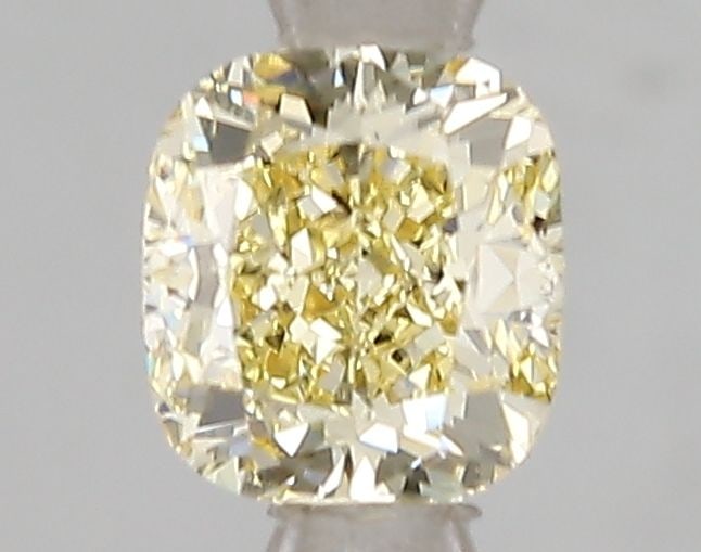 Loose Diamond - CUSHION BRILLIANT 1.02ct Fancy Yellow VS2: Loose Diamond - CUSHION BRILLIANT 1.02ct Fancy Yellow VS2 Source: This is a real non-mined Diamond that has been grown in a lab Shape: CUSHION BRILLIANT Carats: 1.02 Color: Fancy Yellow Certification: