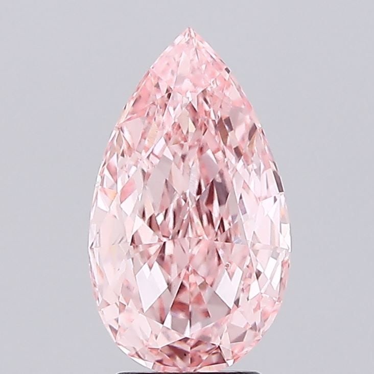 Loose Diamond - PEAR 3.01ct Fancy Vivid Pink VS2: Loose Diamond - PEAR 3.01ct Fancy Vivid Pink VS2 Source: This is a real non-mined Diamond that has been grown in a lab Shape: PEAR Carats: 3.01 Color: Fancy Vivid Pink Certification: IGI Video: