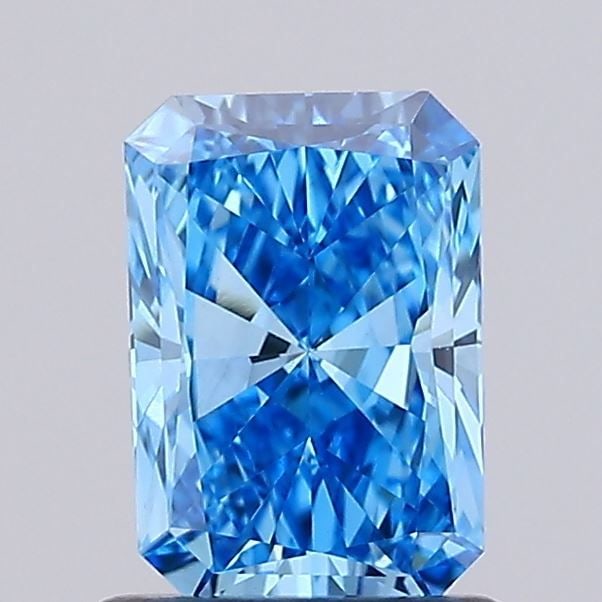 Loose Diamond - RADIANT 0.93ct Fancy Vivid Blue VS1: Loose Diamond - RADIANT 0.93ct Fancy Vivid Blue VS1 Source: This is a real non-mined Diamond that has been grown in a lab Shape: RADIANT Carats: 0.93 Color: Fancy Vivid Blue Certification: IGI Video: