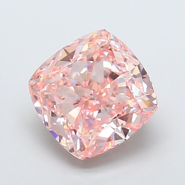 Loose Diamond - CUSHION MODIFIED 4.0ct Fancy Intense Pink VS2: Loose Diamond - CUSHION MODIFIED 4.0ct Fancy Intense Pink VS2 Source: This is a real non-mined Diamond that has been grown in a lab Shape: CUSHION MODIFIED Carats: 4.0 Color: Fancy Intense Pink Certif