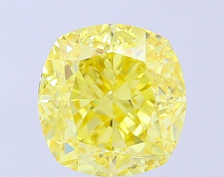 Loose Diamond - CUSHION MODIFIED 4.54ct Fancy Vivid Yellow VS1: Loose Diamond - CUSHION MODIFIED 4.54ct Fancy Vivid Yellow VS1 Source: This is a real non-mined Diamond that has been grown in a lab Shape: CUSHION MODIFIED Carats: 4.54 Color: Fancy Vivid Yellow Cert