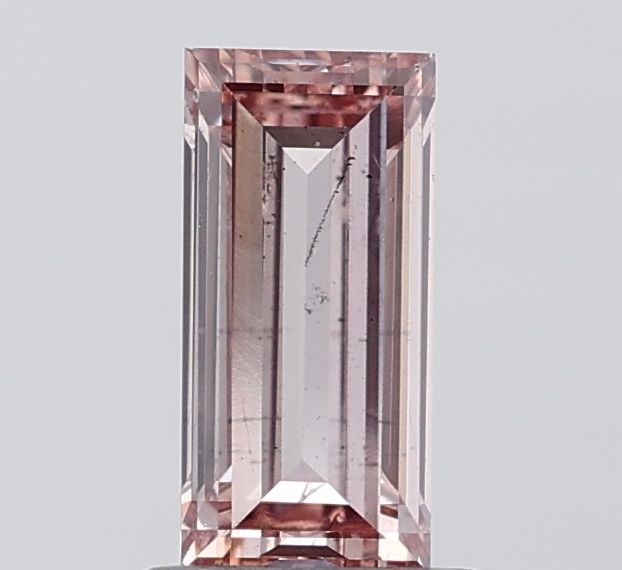 Loose Diamond - BAGUETTE 1.01ct Fancy Light Pink Brown SI2: Loose Diamond - BAGUETTE 1.01ct Fancy Light Pink Brown SI2 Source: This is a real non-mined Diamond that has been grown in a lab Shape: BAGUETTE Carats: 1.01 Color: Fancy Light Pink Brown Certificatio