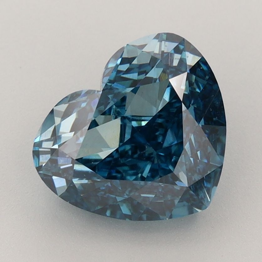 Loose Diamond - HEART 3.02ct Fancy Vivid Blue VS1: Loose Diamond - HEART 3.02ct Fancy Vivid Blue VS1 Source: This is a real non-mined Diamond that has been grown in a lab Shape: HEART Carats: 3.02 Color: Fancy Vivid Blue Certification: IGI Video: