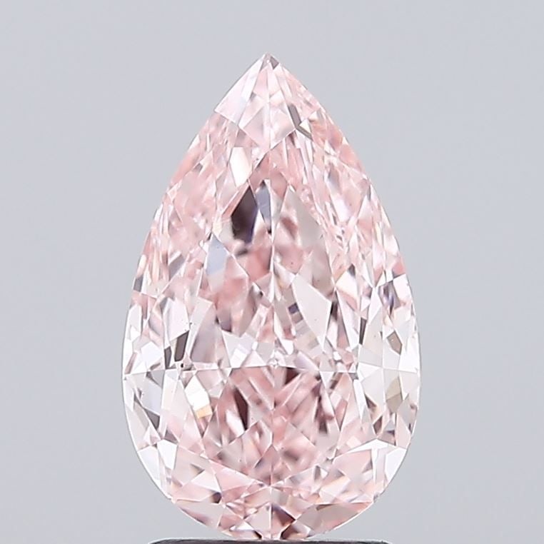 Loose Diamond - PEAR 2.5ct Fancy Vivid Pink VS1: Loose Diamond - PEAR 2.5ct Fancy Vivid Pink VS1 Source: This is a real non-mined Diamond that has been grown in a lab Shape: PEAR Carats: 2.5 Color: Fancy Vivid Pink Certification: IGI Video: