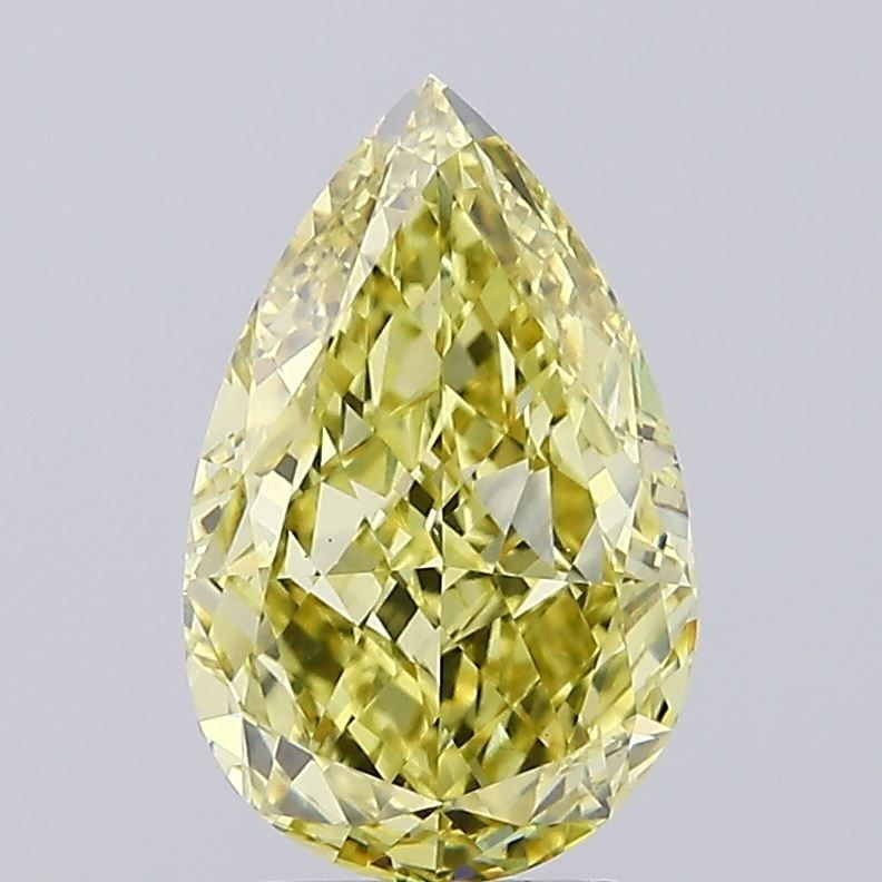 Loose Diamond - PEAR 3.89ct Fancy Intense Yellow VS1: Loose Diamond - PEAR 3.89ct Fancy Intense Yellow VS1 Source: This is a real non-mined Diamond that has been grown in a lab Shape: PEAR Carats: 3.89 Color: Fancy Intense Yellow Certification: IGI Video