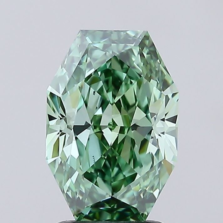 Loose Diamond - OCTAGONAL 2.15ct Fancy Vivid Green VVS2: Loose Diamond - OCTAGONAL 2.15ct Fancy Vivid Green VVS2 Source: This is a real non-mined Diamond that has been grown in a lab Shape: OCTAGONAL Carats: 2.15 Color: Fancy Vivid Green Certification: IGI 