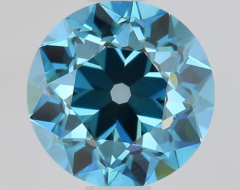Loose Diamond - EUROPEAN CUT 1.02ct Fancy Vivid Blue VS1: Loose Diamond - EUROPEAN CUT 1.02ct Fancy Vivid Blue VS1 Source: This is a real non-mined Diamond that has been grown in a lab Shape: EUROPEAN CUT Carats: 1.02 Color: Fancy Vivid Blue Certification: I