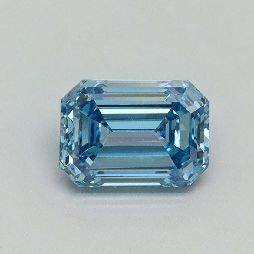 Loose Diamond - EMERALD 1.0ct Fancy Vivid Blue VS1: Loose Diamond - EMERALD 1.0ct Fancy Vivid Blue VS1 Source: This is a real non-mined Diamond that has been grown in a lab Shape: EMERALD Carats: 1.0 Color: Fancy Vivid Blue Certification: IGI Video: