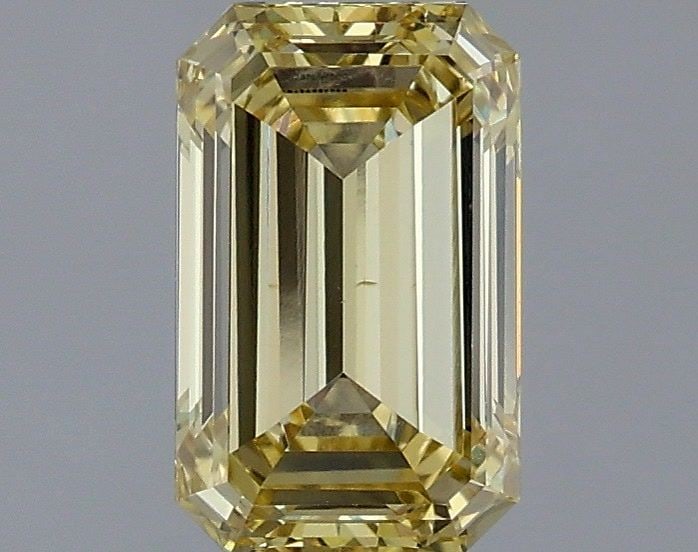 Loose Diamond - EMERALD 1.25ct Fancy Intense Yellow VS1: Loose Diamond - EMERALD 1.25ct Fancy Intense Yellow VS1 Source: This is a real non-mined Diamond that has been grown in a lab Shape: EMERALD Carats: 1.25 Color: Fancy Intense Yellow Certification: IGI