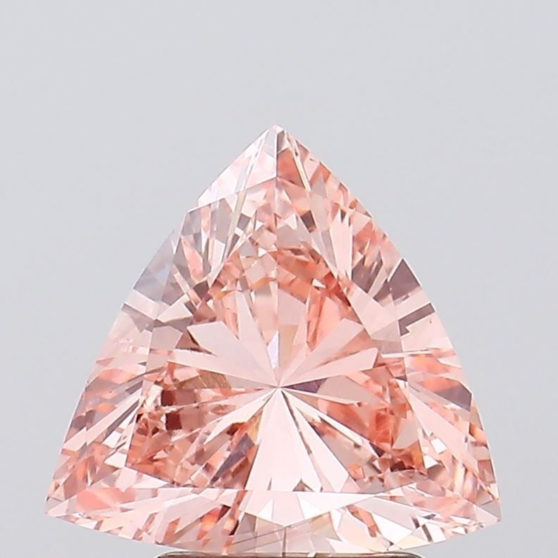Loose Diamond - TRIANGULAR 2.08ct Fancy Vivid Pink VS1: Loose Diamond - TRIANGULAR 2.08ct Fancy Vivid Pink VS1 Source: This is a real non-mined Diamond that has been grown in a lab Shape: TRIANGULAR Carats: 2.08 Color: Fancy Vivid Pink Certification: IGI V