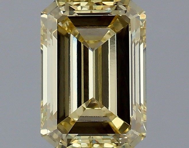 Loose Diamond - EMERALD 1.31ct Fancy Intense Yellow VVS2: Loose Diamond - EMERALD 1.31ct Fancy Intense Yellow VVS2 Source: This is a real non-mined Diamond that has been grown in a lab Shape: EMERALD Carats: 1.31 Color: Fancy Intense Yellow Certification: IG