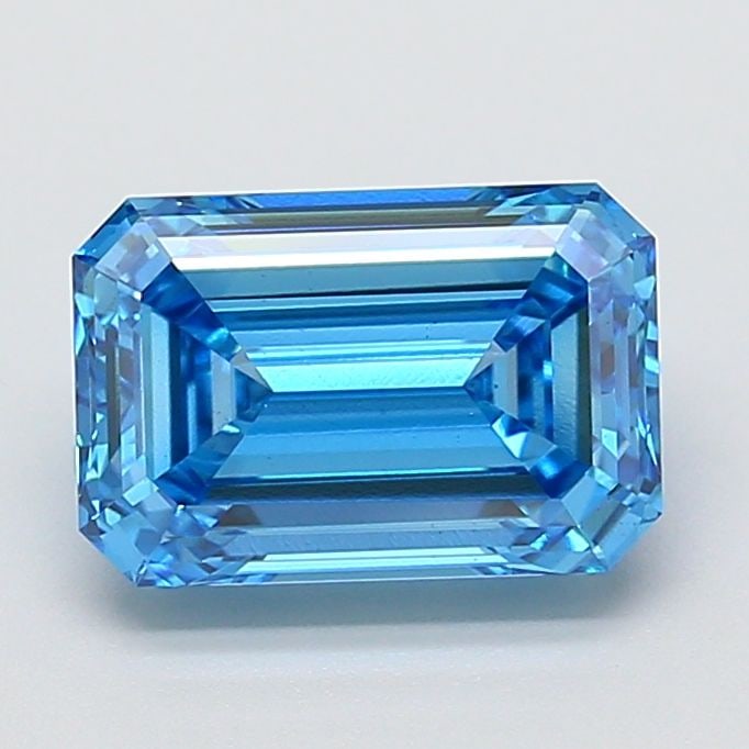 Loose Diamond - EMERALD 2.67ct Fancy Vivid Blue VS1: Loose Diamond - EMERALD 2.67ct Fancy Vivid Blue VS1 Source: This is a real non-mined Diamond that has been grown in a lab Shape: EMERALD Carats: 2.67 Color: Fancy Vivid Blue Certification: IGI Video: