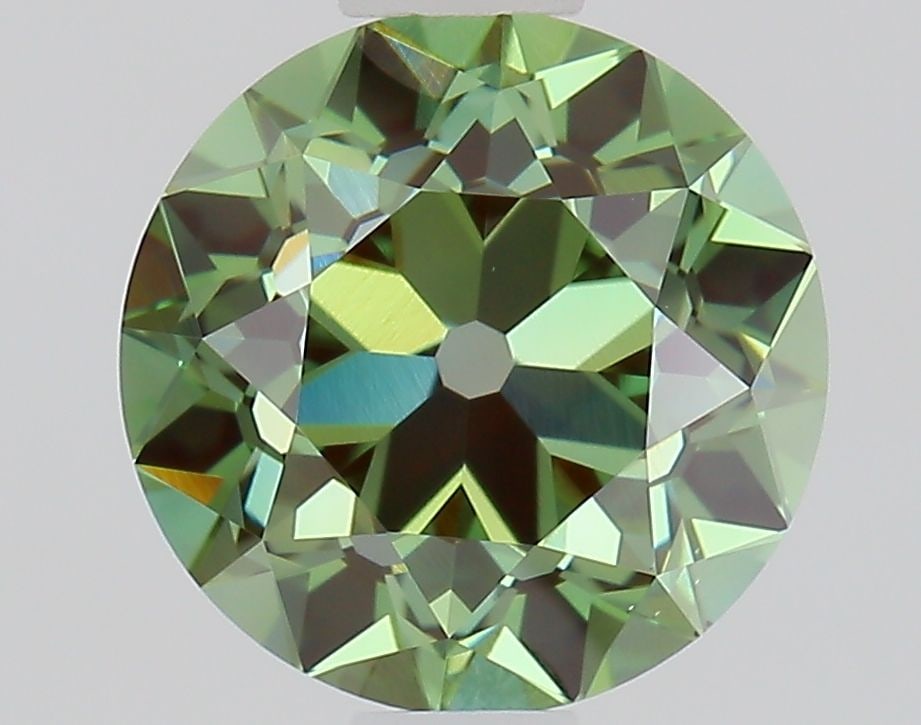Loose Diamond - EUROPEAN CUT 1.03ct Fancy Vivid Green VS1: Loose Diamond - EUROPEAN CUT 1.03ct Fancy Vivid Green VS1 Source: This is a real non-mined Diamond that has been grown in a lab Shape: EUROPEAN CUT Carats: 1.03 Color: Fancy Vivid Green Certification: