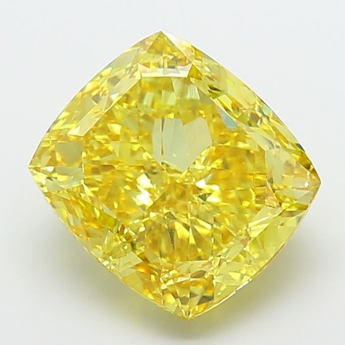Loose Diamond - CUSHION MODIFIED 10.09ct Fancy Vivid Yellow VS2: Loose Diamond - CUSHION MODIFIED 10.09ct Fancy Vivid Yellow VS2 Source: This is a real non-mined Diamond that has been grown in a lab Shape: CUSHION MODIFIED Carats: 10.09 Color: Fancy Vivid Yellow Ce