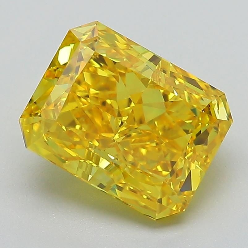Loose Diamond - RADIANT 2.87ct Fancy Vivid Yellow VS1: Loose Diamond - RADIANT 2.87ct Fancy Vivid Yellow VS1 Source: This is a real non-mined Diamond that has been grown in a lab Shape: RADIANT Carats: 2.87 Color: Fancy Vivid Yellow Certification: IGI Vid